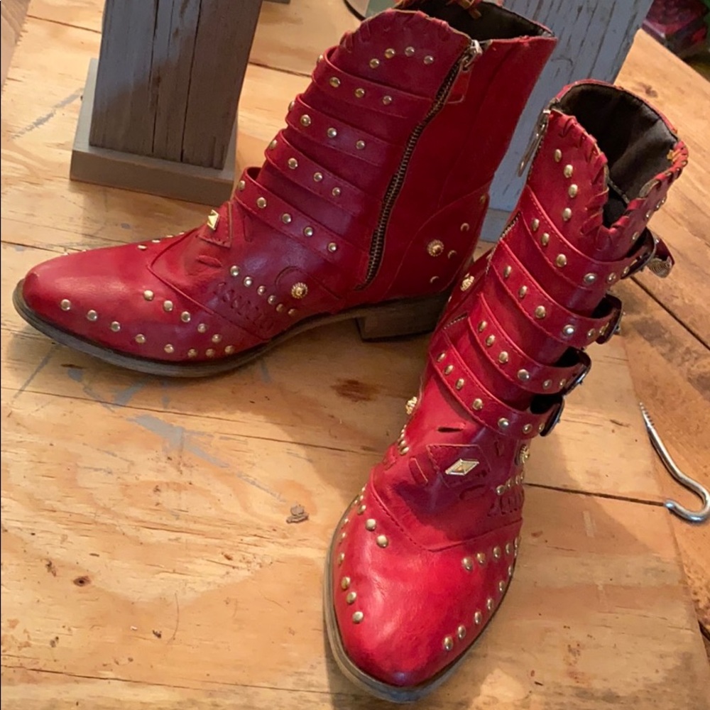 Red booties